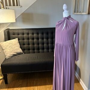 Lavender tie back dress